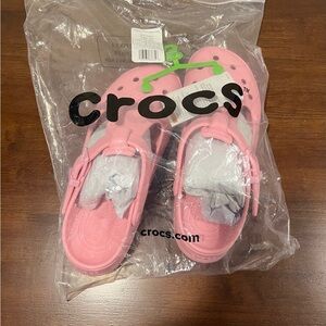 Crocs Pink Mary Jane Clogs